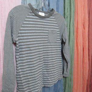 Hanna Andersson Grey Striped Tee - 140/10